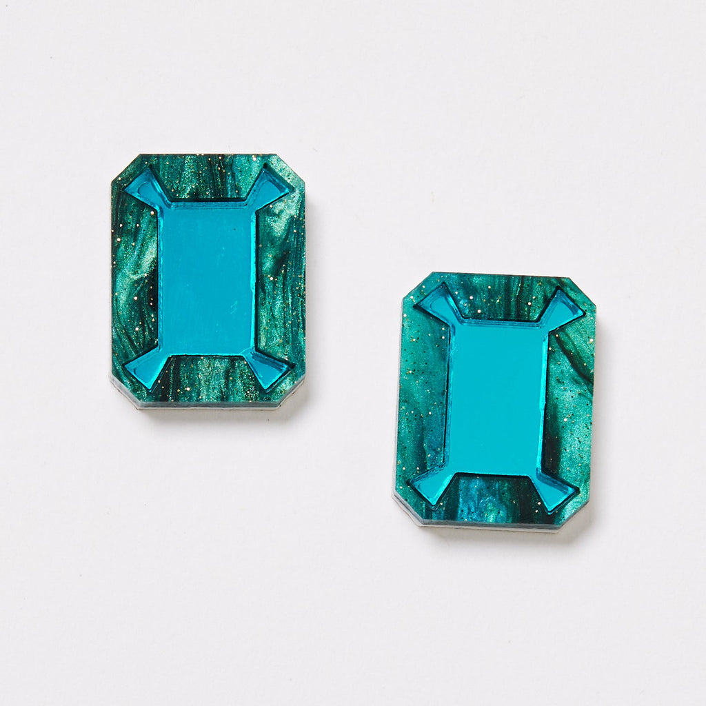 Brilliant Stud Earring | Emerald