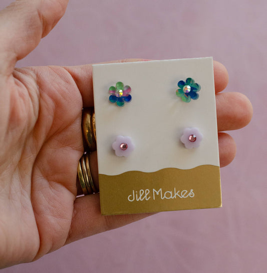 Mini Blooms | Assorted Flower Stud Earrings