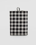 Snap Wallet | Black & White Gingham