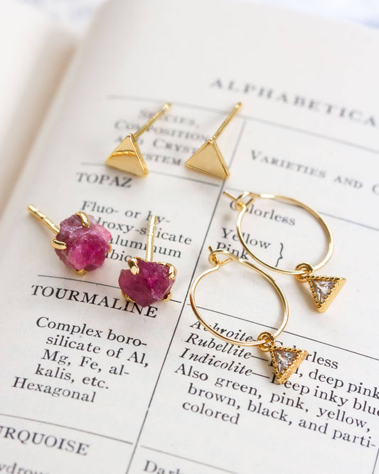 Vibe Check Tourmaline Earring Set