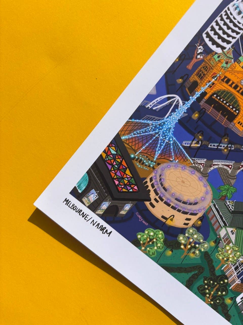 Melbourne at Night | A4 Print