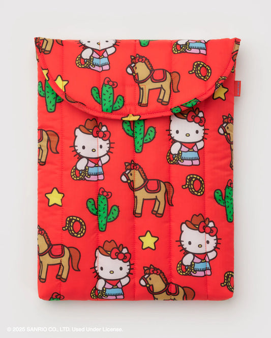 Puffy Laptop Sleeve | Hello Kitty Western - 16"