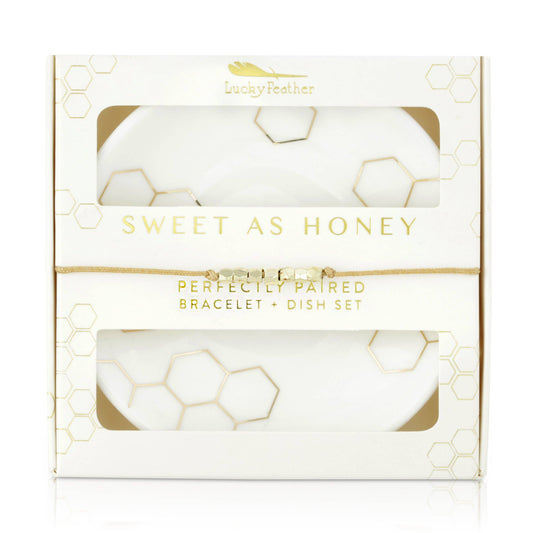 Bracelet + Dish Set | Honey