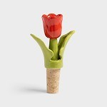 Bottle Stopper | Tulip Red