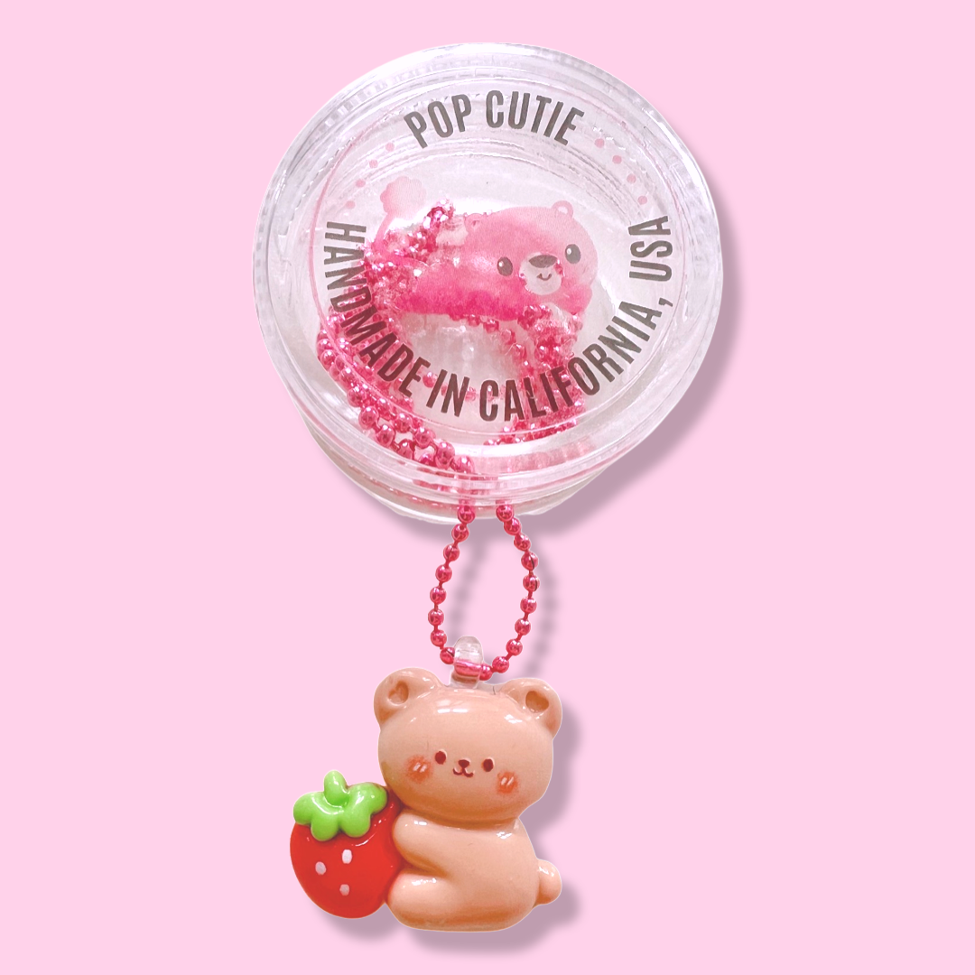 Strawberry Bear Necklace