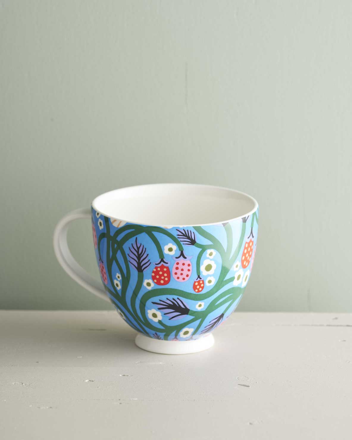 Large Mug | Wild Strawberries | Monika Forsberg