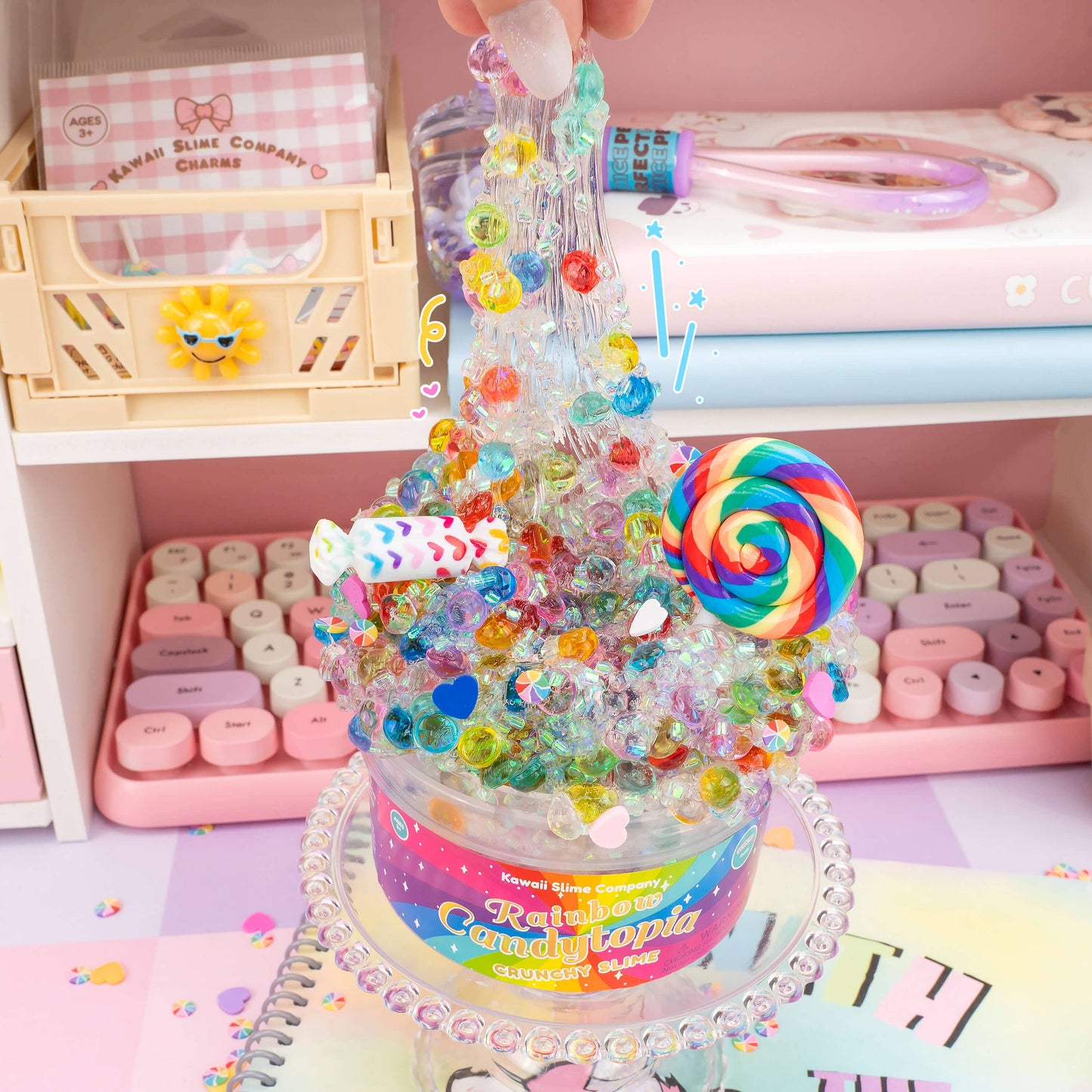 Rainbow Candytopia | Crunchy Slime