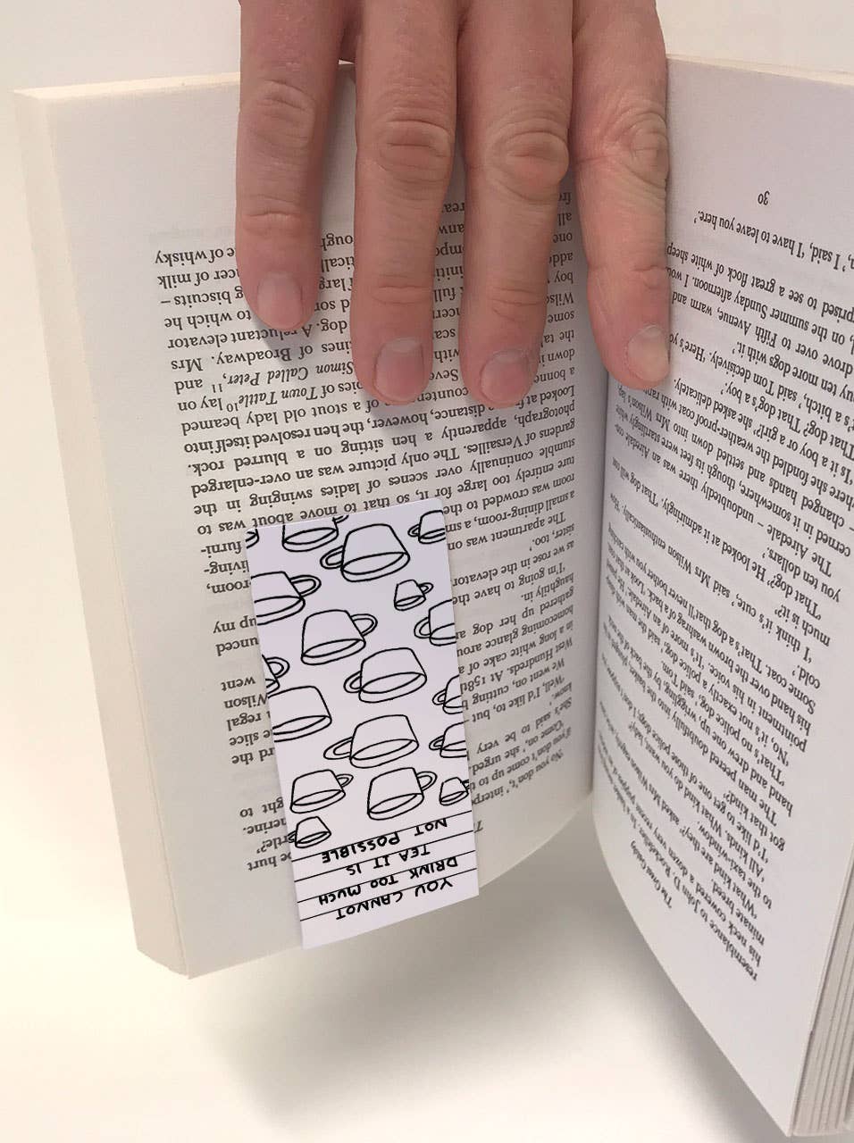 Too Much Tea | Magnetic Bookmark  x David Shrigley
