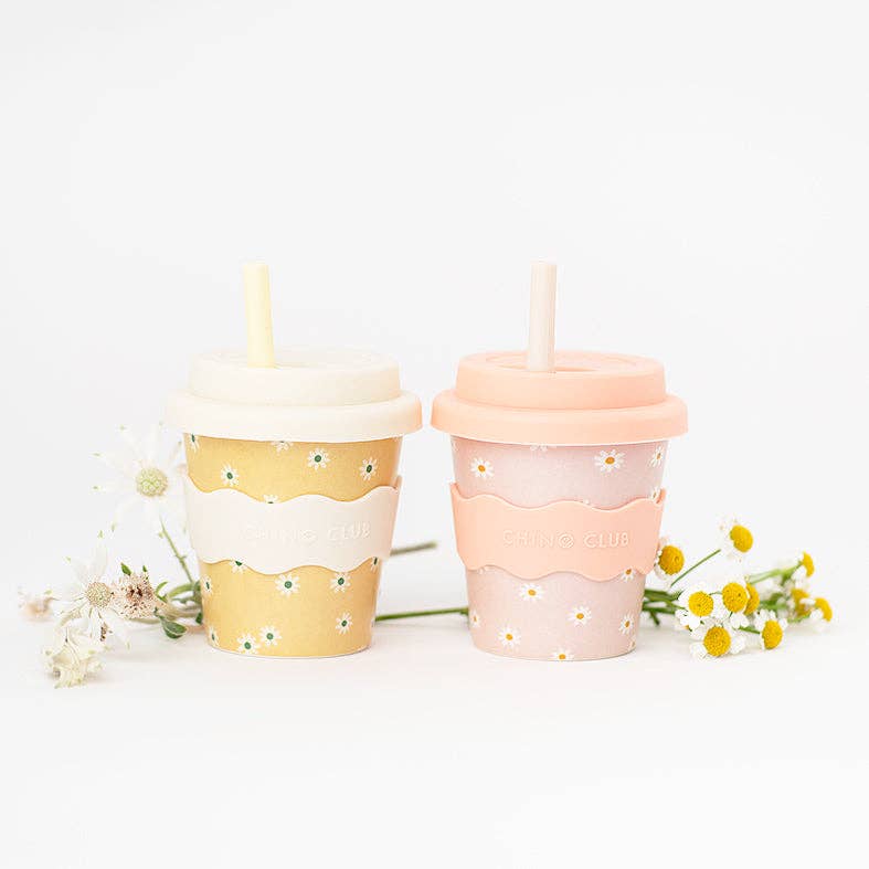 Pink Daisy Babychino Cup | 4oz