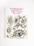 Tatts Floral Temporary Tattoos