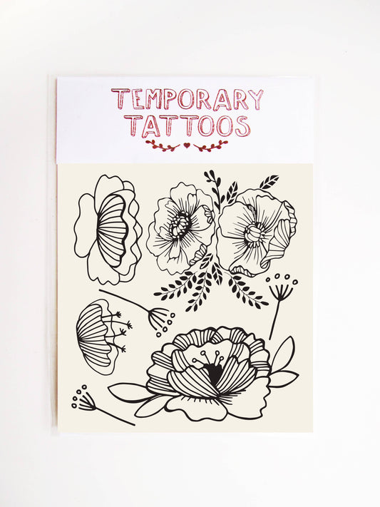 Tatts Floral Temporary Tattoos
