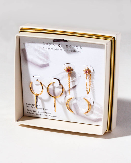 Twilight Earring Set | Tourmaline