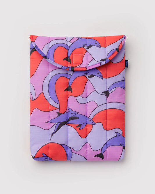 Puffy Laptop Sleeve | Dolphins