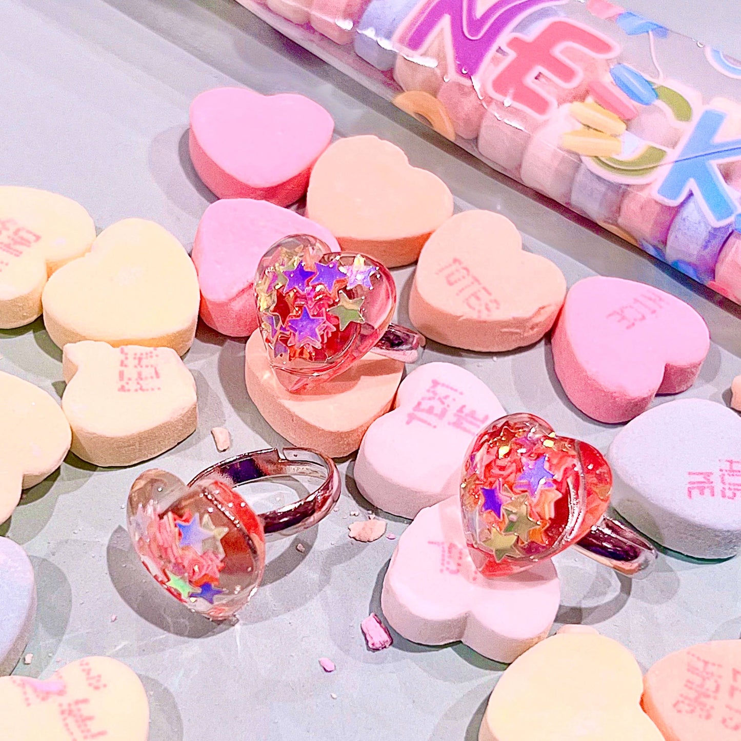 Confetti Heart Ring