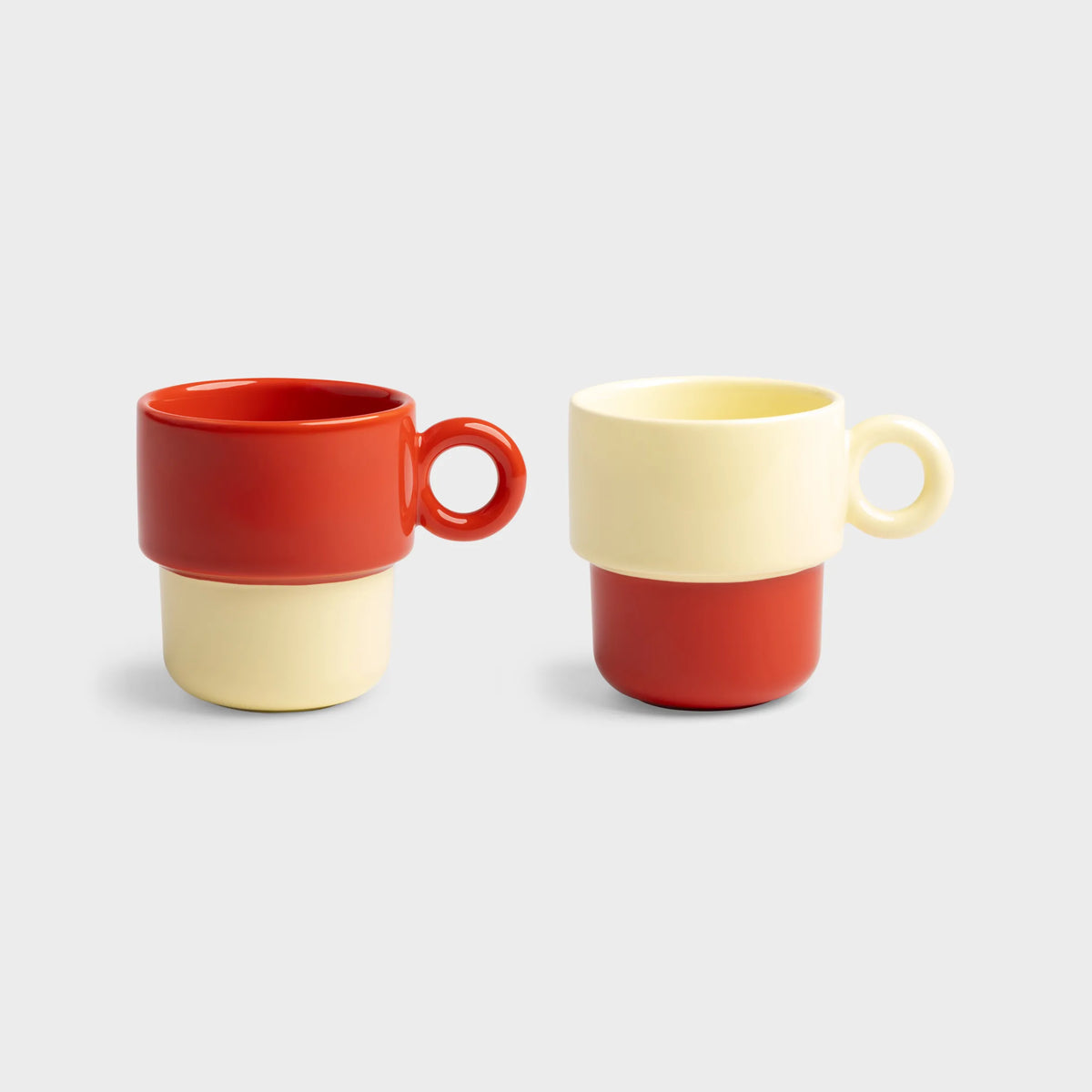 Large Red Chiquito Mug |  Set of 2