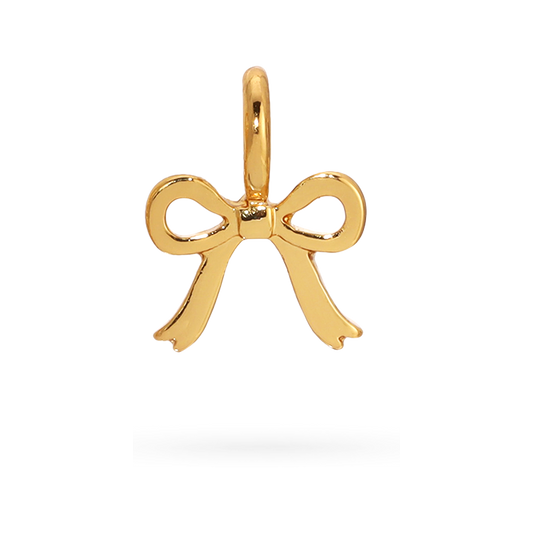 Bow Charm | Gold - Charm Garden