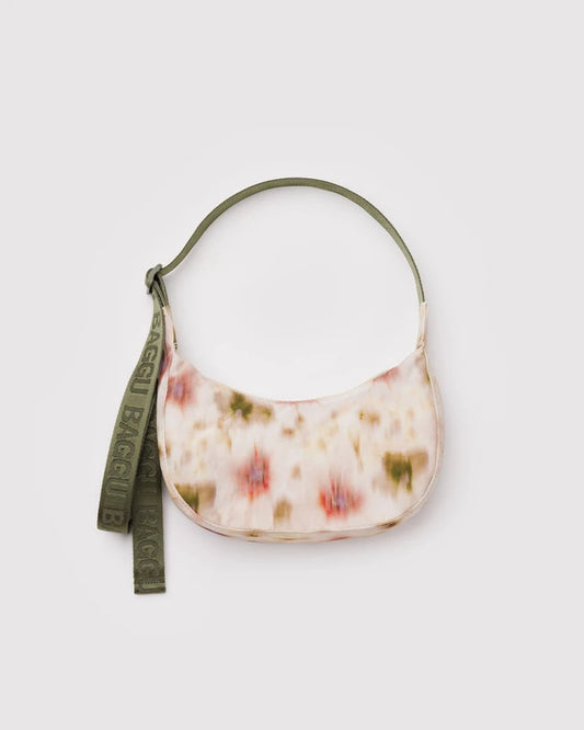 Small Crescent Bag | Abstract Floral