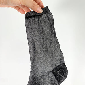 Women's Crew Sock | Sheer Glitter