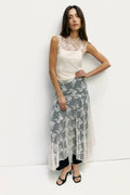 The Jennifer Skirt | Asymmetrical Lace Skirt