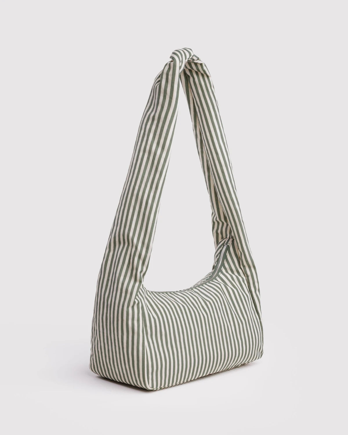 Nylon Meringue Bag | Sage Stripe