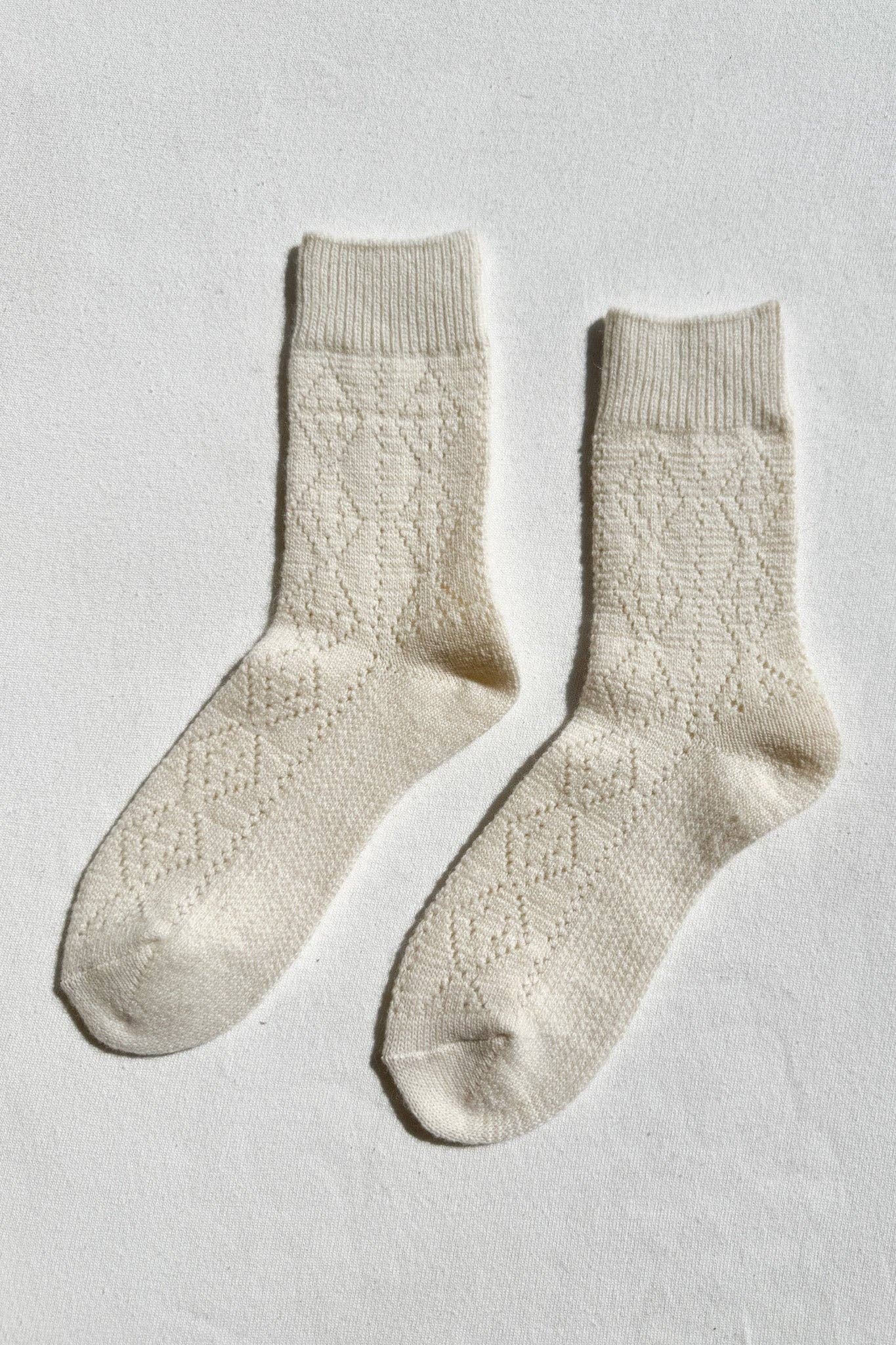 Cashmere Pointelle Socks | various colours