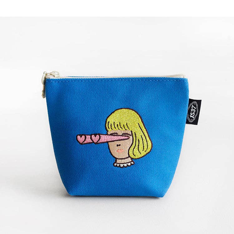 Boat Pouch Small | Embroidered Character Series