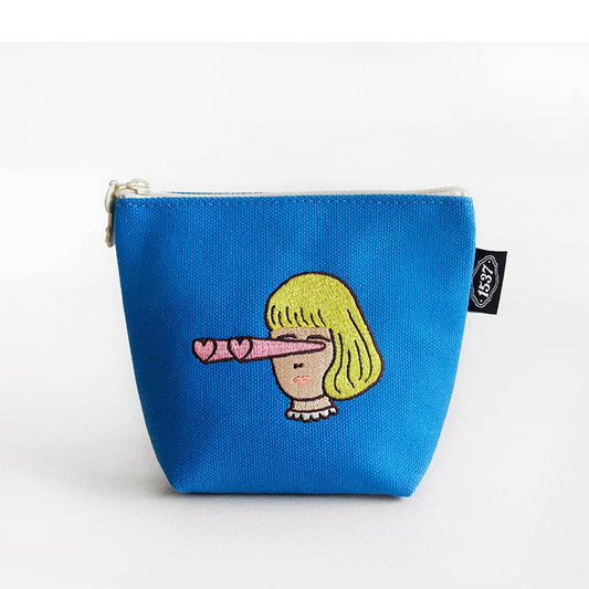 Boat Pouch Small | Embroidered Character Series