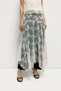 The Jennifer Skirt | Asymmetrical Lace Skirt