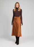 Jakia Skirt | Suede Brown