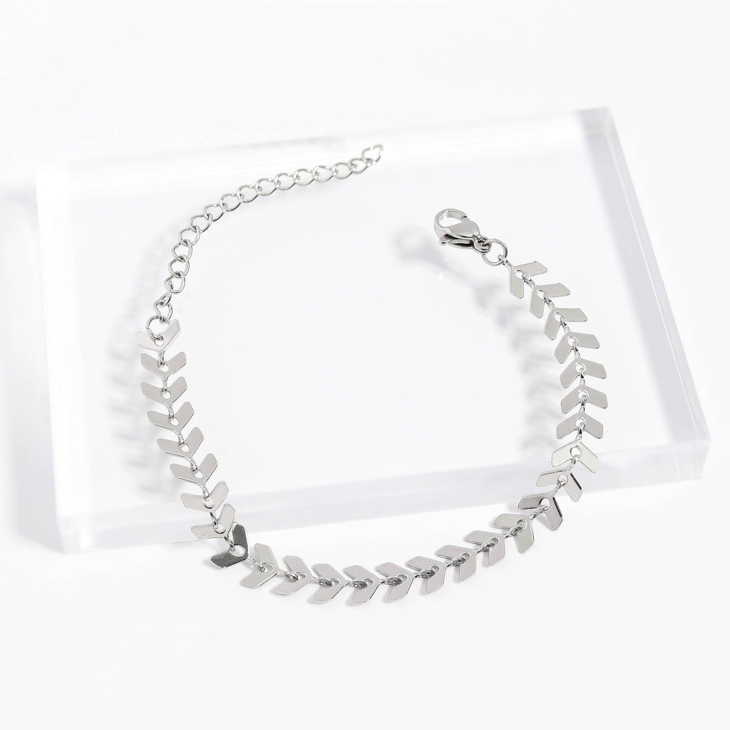 Chevron Chain Bracelet | Gold & Stainless Steel