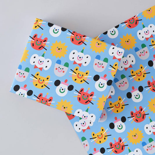 Happy Friends' Gift Wrap | 1 Sheet