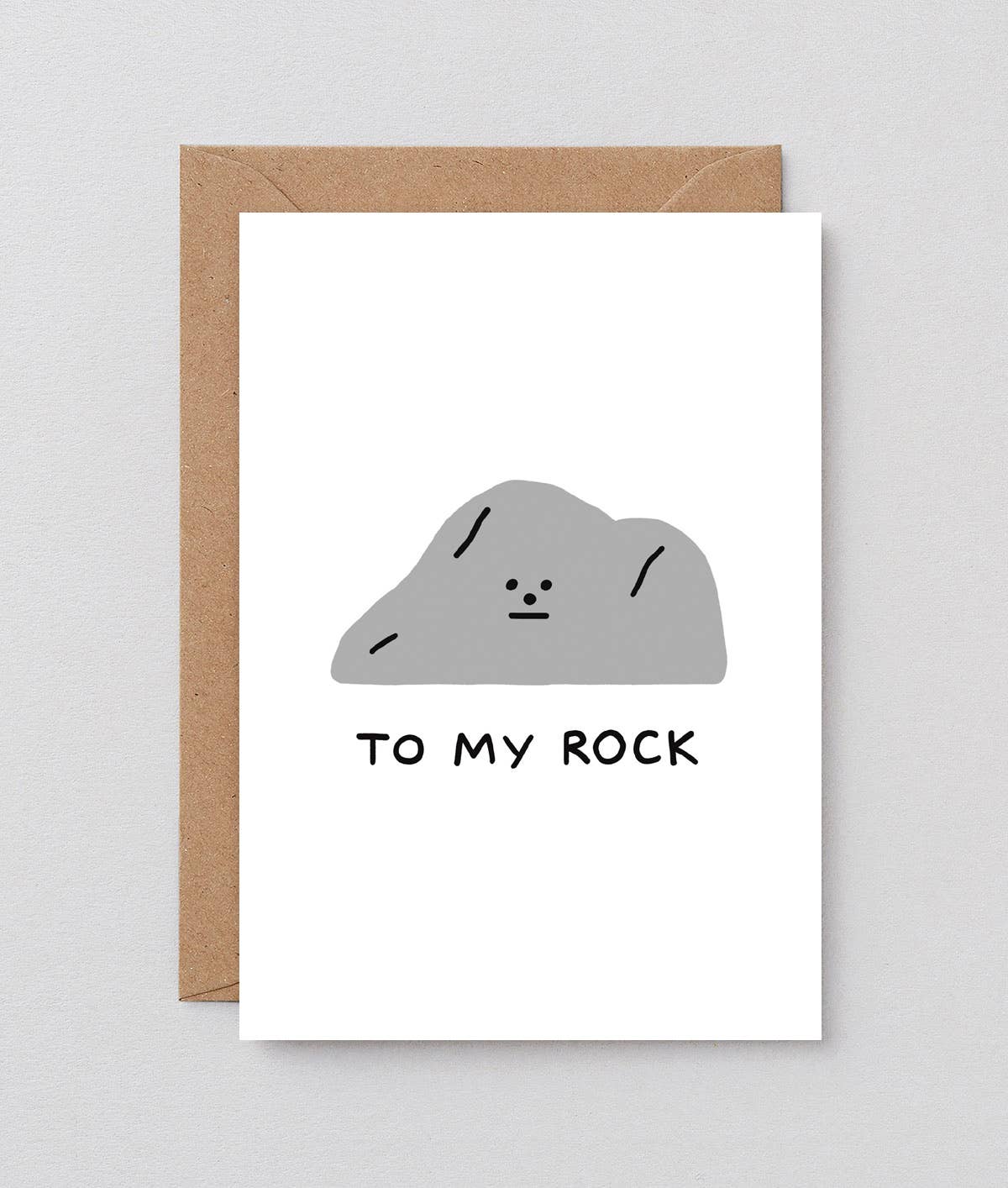 To My Rock Greetings Card