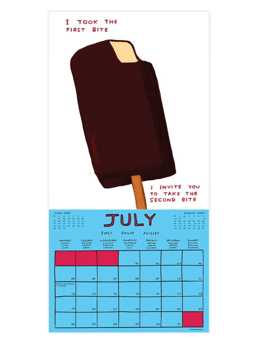 2027 Wall Calendar | David Shrigley