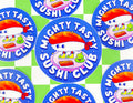Mighty Tasty Sushi Club | Waterproof Vinyl Sticker
