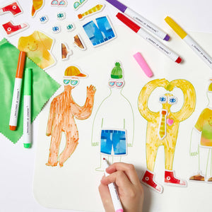 Wipeable Silicone Colouring Mat | Friends