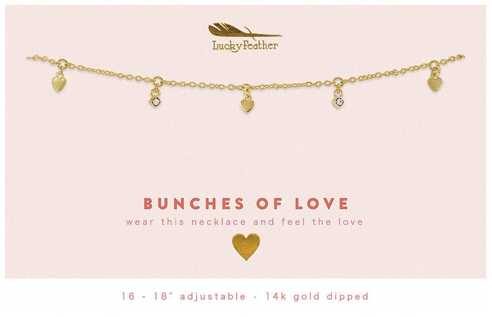 Dangle Necklace Gold | BUNCHES OF LOVE