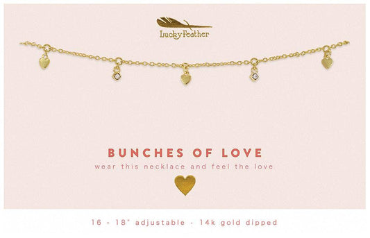 Dangle Necklace Gold | BUNCHES OF LOVE