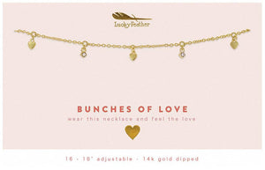 Dangle Necklace Gold | BUNCHES OF LOVE