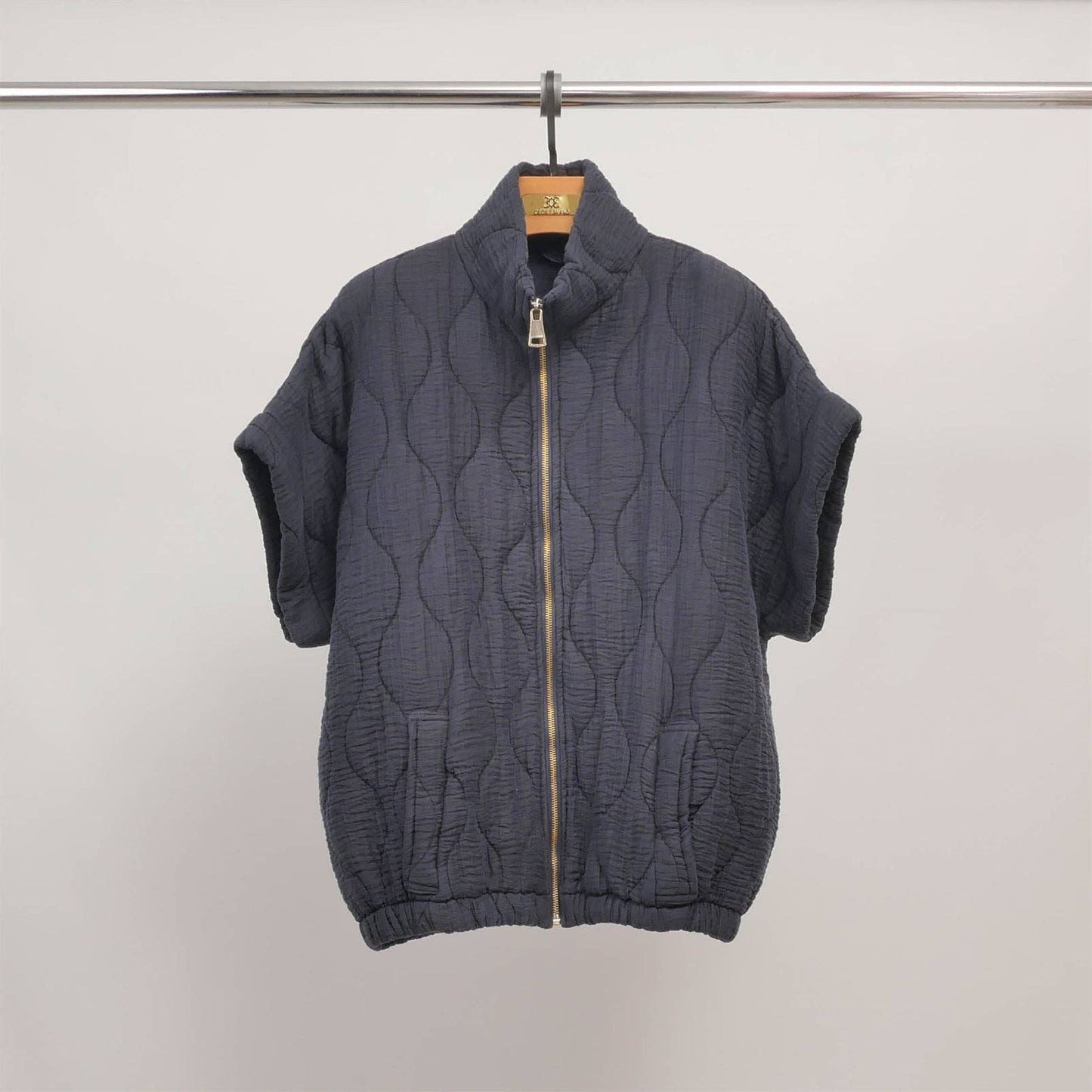 Short Sleeve Quilted Jacket