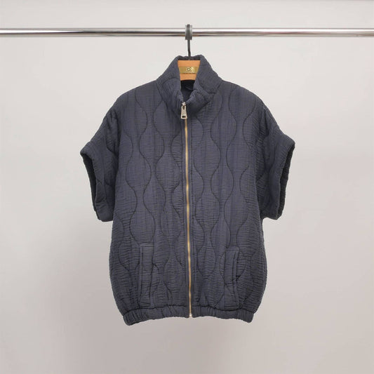 Short Sleeve Quilted Jacket