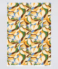 Floral Motif Yellow Gift Wrap | 1 Sheet