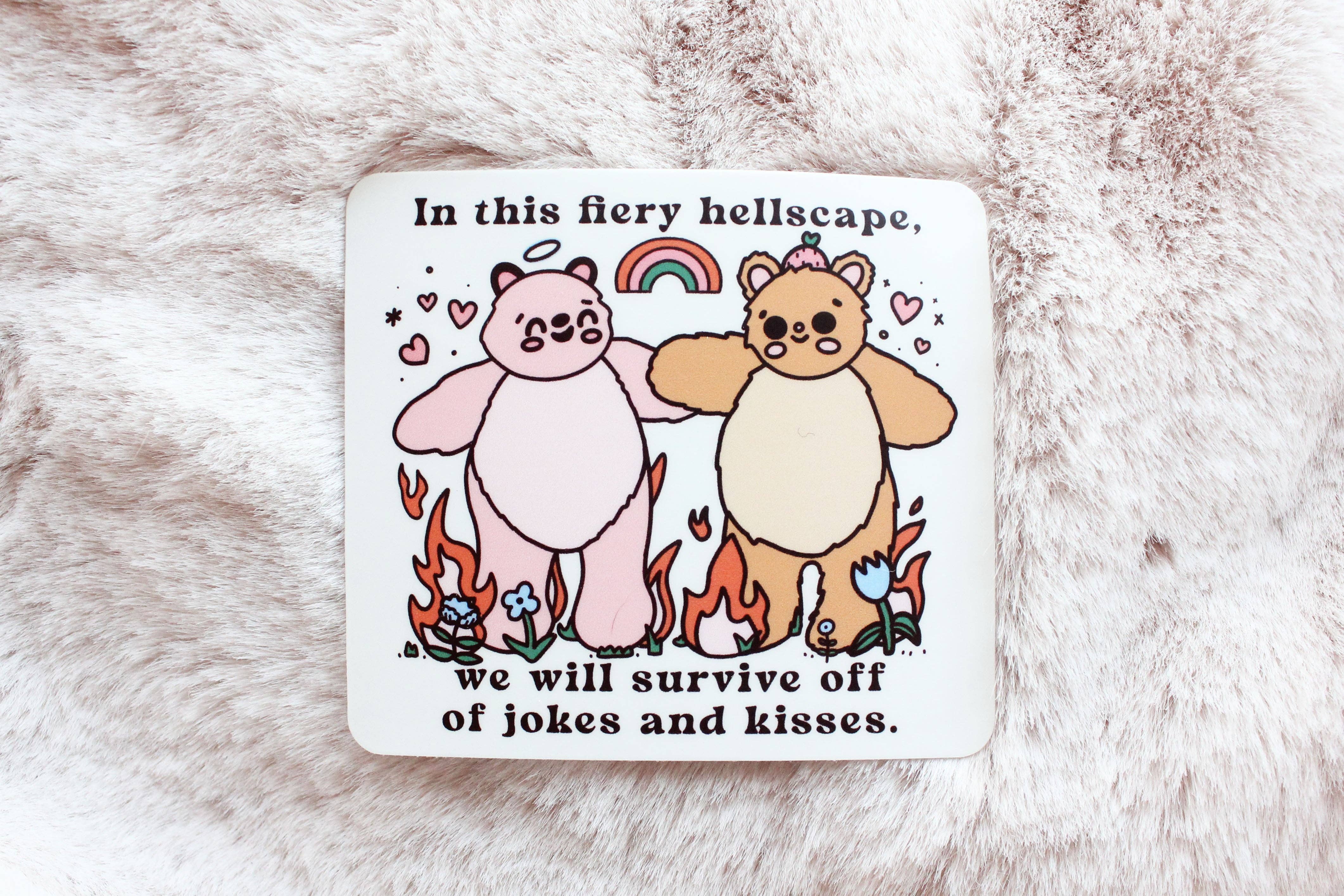 Fiery Hellscape | Sticker