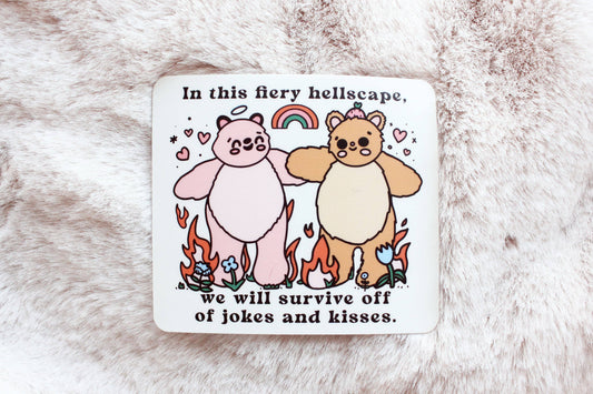 Fiery Hellscape | Sticker