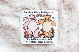 Fiery Hellscape | Sticker