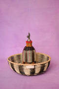 Oil Decanter | Black & Cream