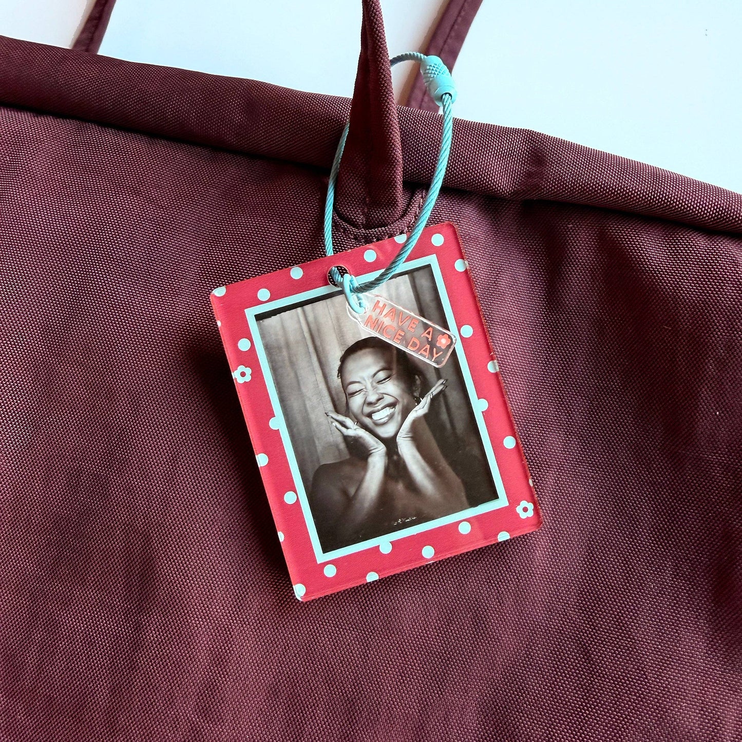 Photo Frame Keychain | Maroon Sky