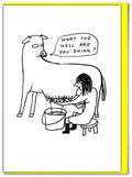 What the Hell Greeting Card | David Shrigley