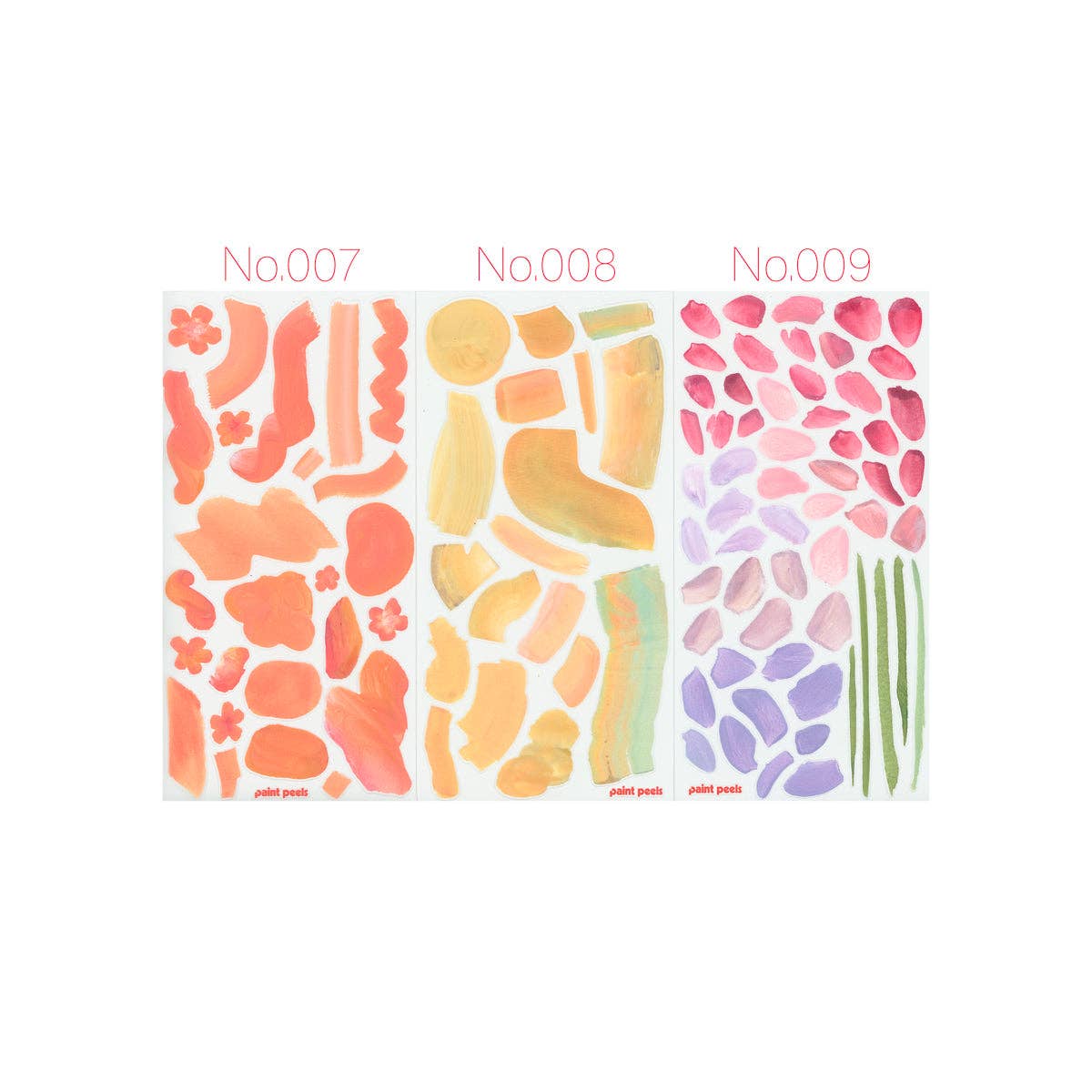 Paint Peels Sticker Sheet Collection | Soft Thaw