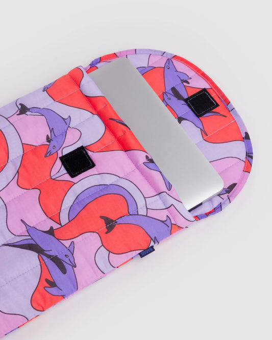 Puffy Laptop Sleeve | Dolphins
