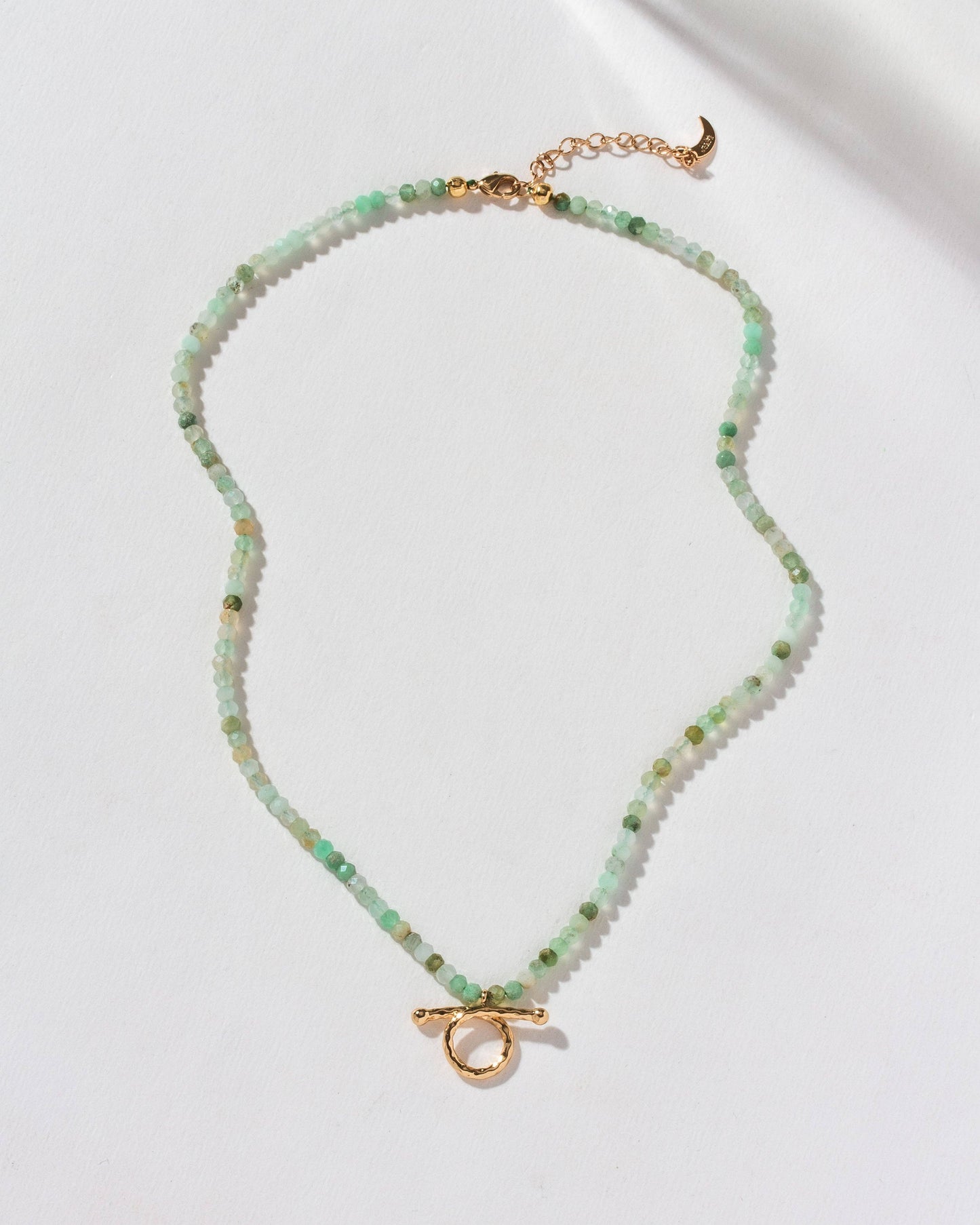 Natural Embrace Gem Necklace | Chrysoprase